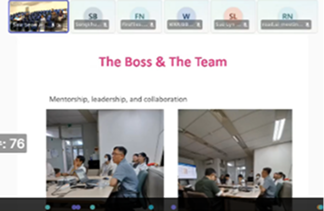 A webinar was held for sharing achievements